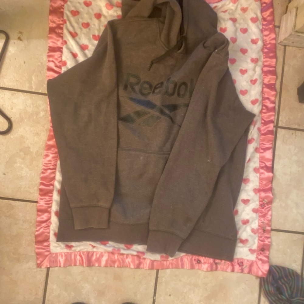 Reebok gray pull over jacket